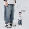 Boys' Autumn Cotton Casual Baggy Jeans