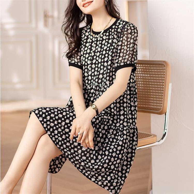 

Женская одежда тонкая, новая летняя простая с круглым вырезом, с акцентом на талии, с коротким рукавом, женское платье S розовый