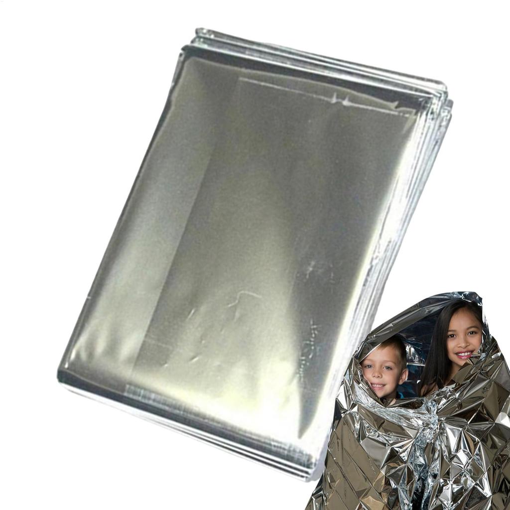 Emergency Blanket Thermal PET Aluminum Foil Space Blanket Designed For Body Warmer Outdoor First Aid Camping Hiking Travel