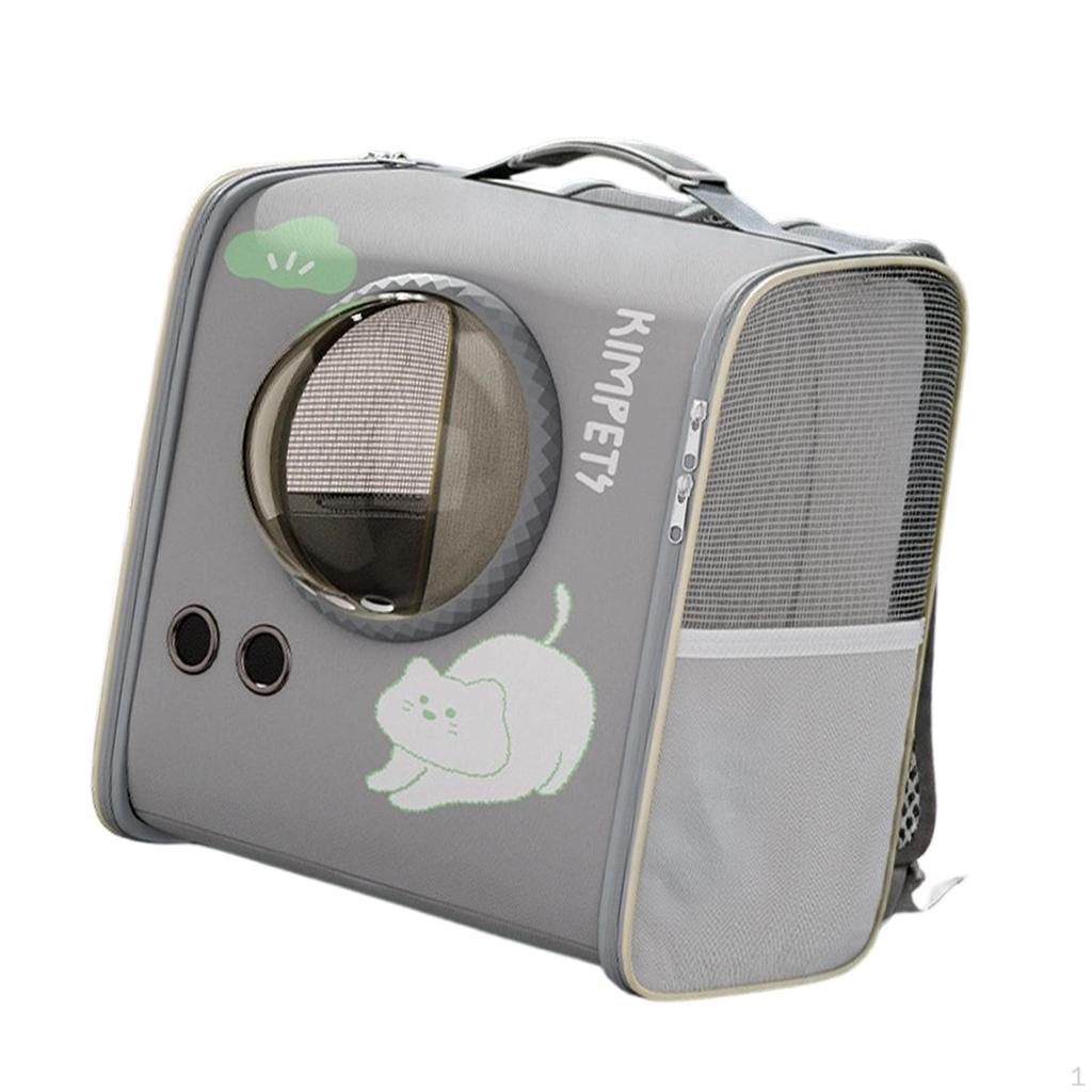 Backpack for Pets, Pet Carrier Bag, Double Shoulder Straps, Breathable, Spacious, Ideal Hiking,