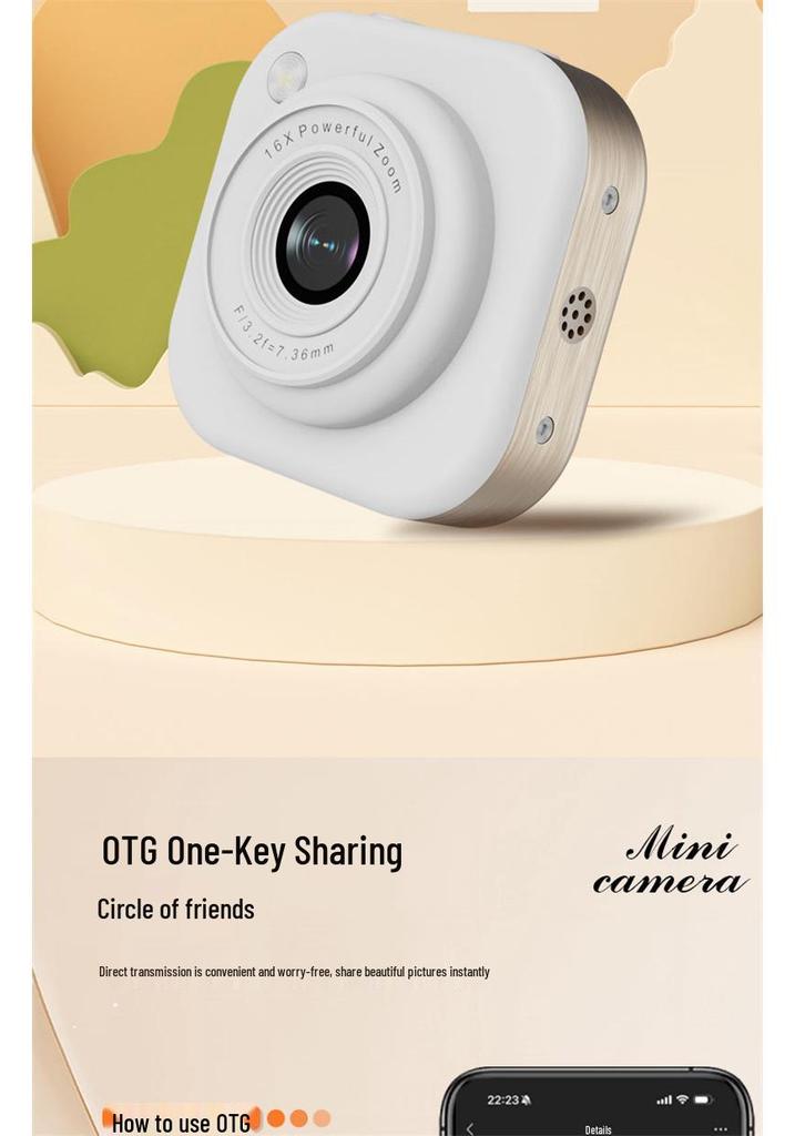 Q16 Mini Digital Camera: 16X Zoom, Video Recording, Fill Light, Portable