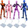 UTST Drawing Doll Display Stand for Action Figures (Blue-Purple-Orange-Pink)