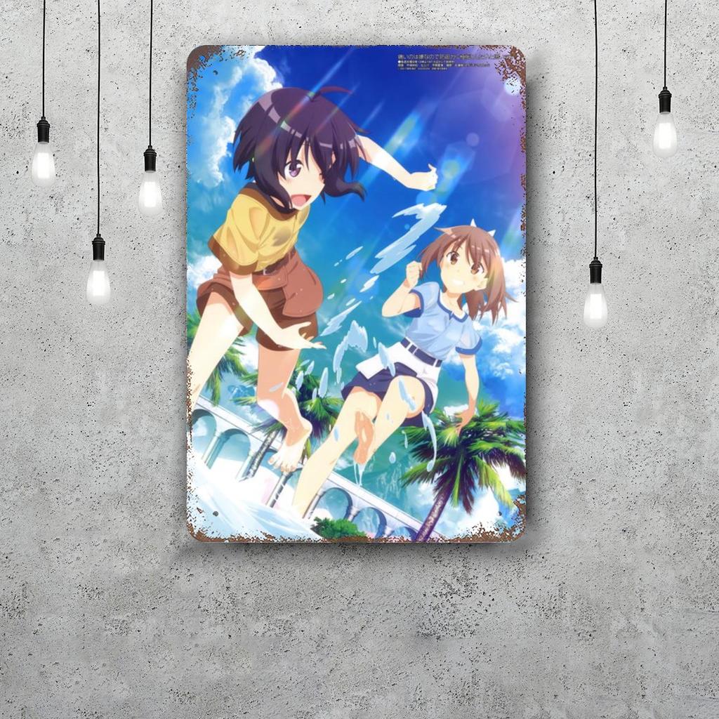 Bofuri Online Cartoon Retro Vintage Tin Sign Poster Decorative Plaque Metal Plate Wall Decor