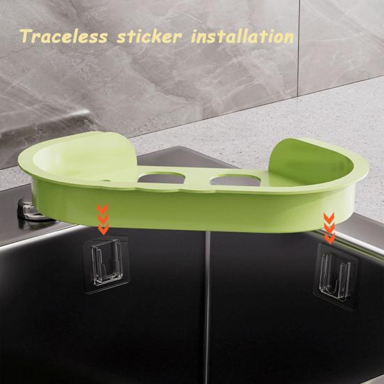 Sink Drain Basket with Fine Mesh Touchless Garbage Disposal Double-Layer Structure Sink Drain Filter Kitchen Tool