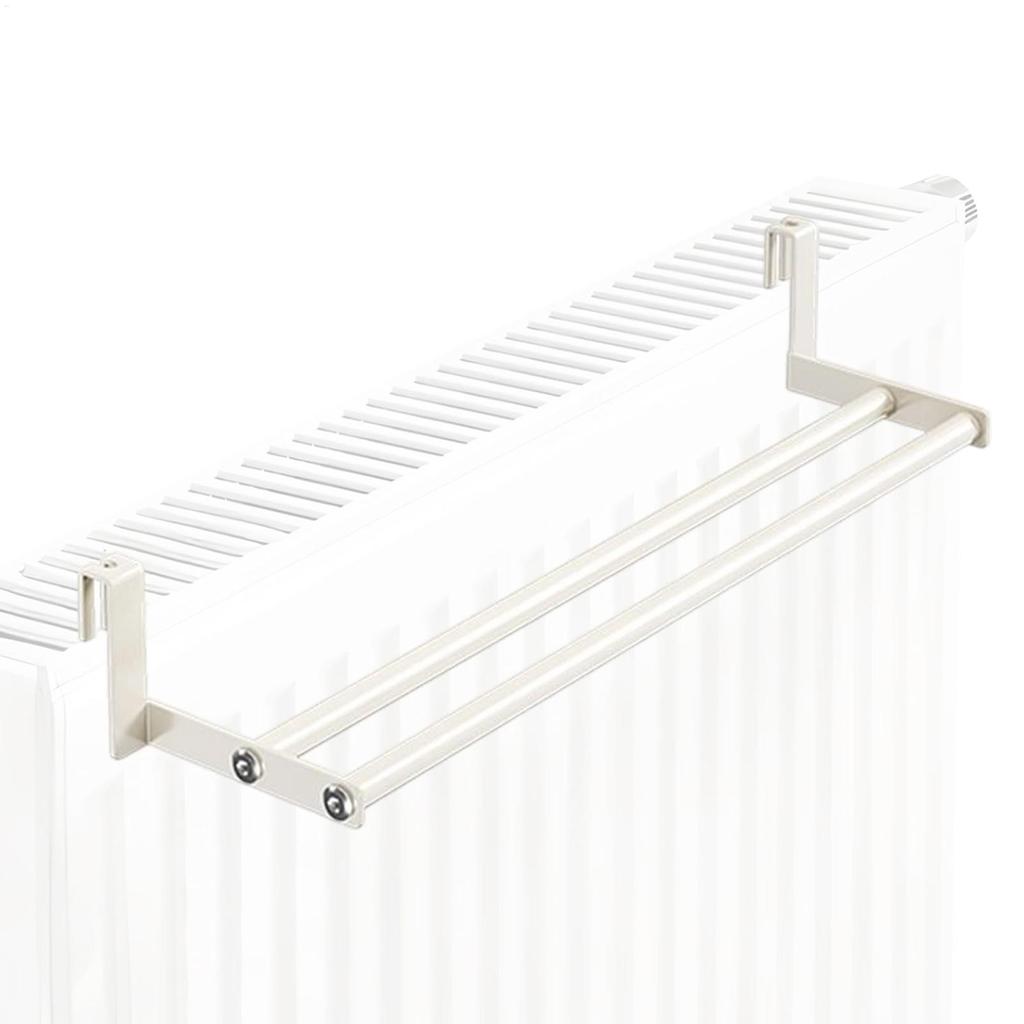 18/18/18cm Clothes Drying Rack Wall Mounted Heavy-Duty Space-Saving Towel Rail Laundry Wall Drying Rack for Room Clothing Closet