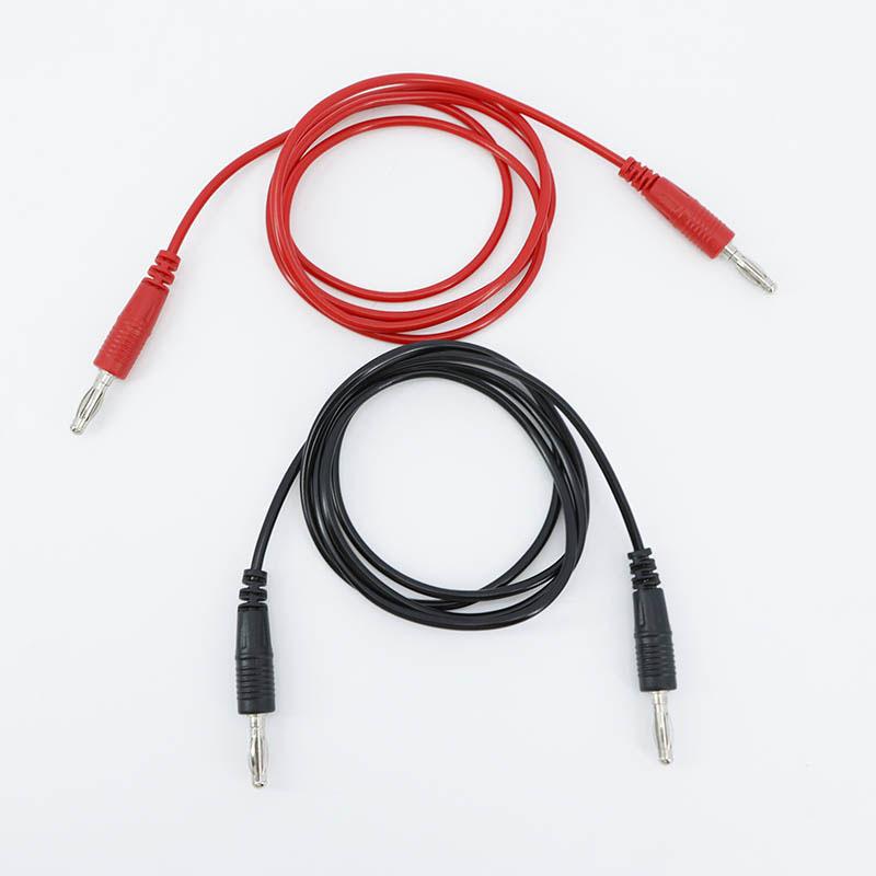 0.5m 1m Dual Head 4mm Banana Plug To Banana Plug for Multimeter Test Testing Leads Cord Cable Wire Metal Multi-meter