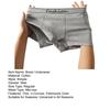 Men Boxer Underwear Elastic Mid-Waist Design Patchwork Color U-Convex Shorts Briefs Smooth Texture Panties