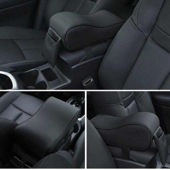 Car Center Console Arm Rest Cover Seat Box Pad PU Leather Armrest Mat Protector