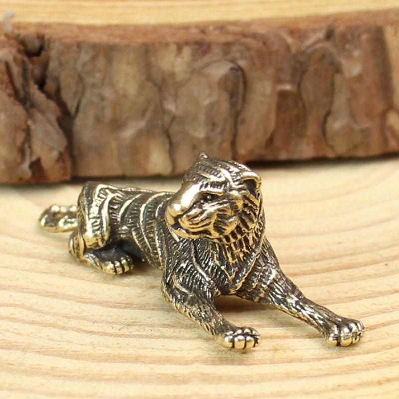 Brass Zodiac Miniature Animal Ornaments Figurines Vintage Desk Decoration Home Office Decoration Copper Statue Decor Crafts