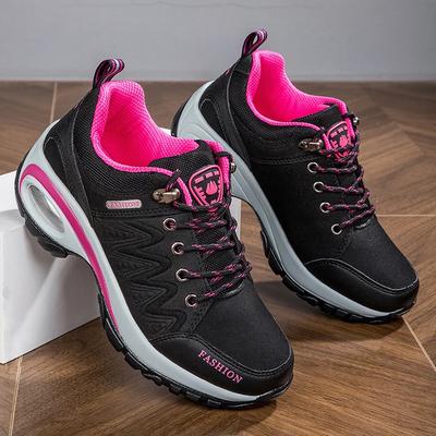 Damen Sportschuhe Plateau Leder Sneaker Wasserdicht Mode Outdoor Wanderschuhe Rutschfest Freizeit Laufschuhe Damen Schuhwerk