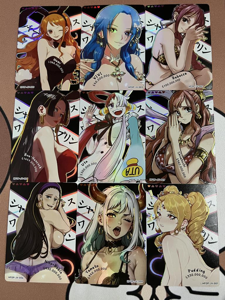 Nami one piece ACG DIY Relief Boa·Hancock Self Control Collection, Signature Trading Flash Card, Anime Cartoon Gift