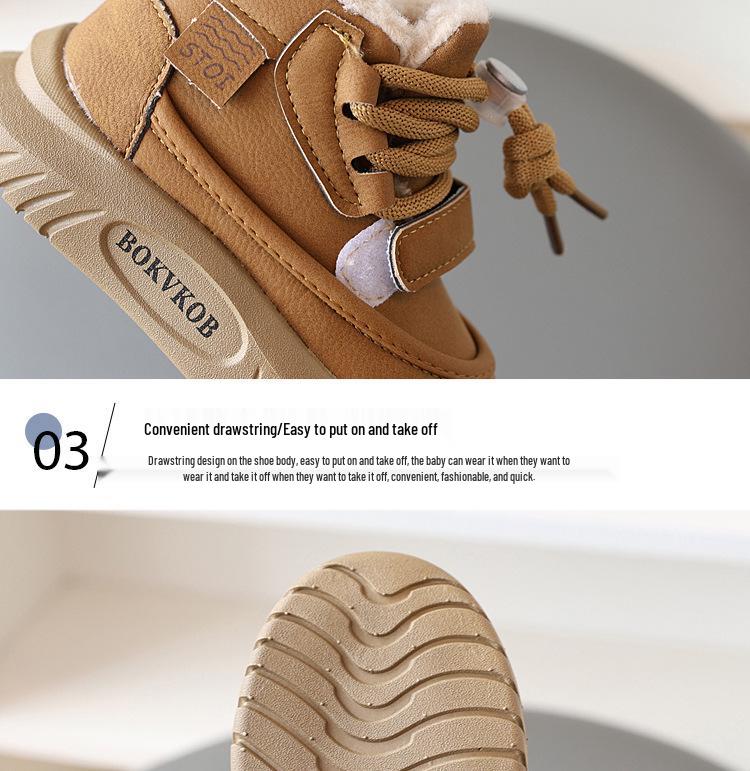 Zimní dětské sněhule 2024: Hustý, sametem podšitý chlapecký a dívčí korejský styl