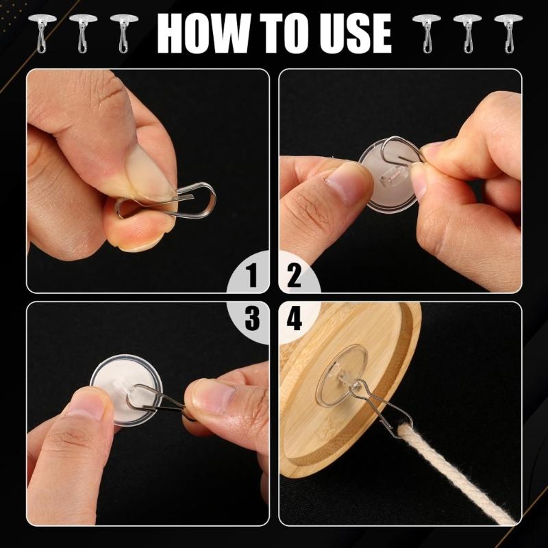 Scratch Proof Adhesive Wall Hooks for Smooth Surfaces Damage Release Removal Hanging Decorations Practical Adhesive