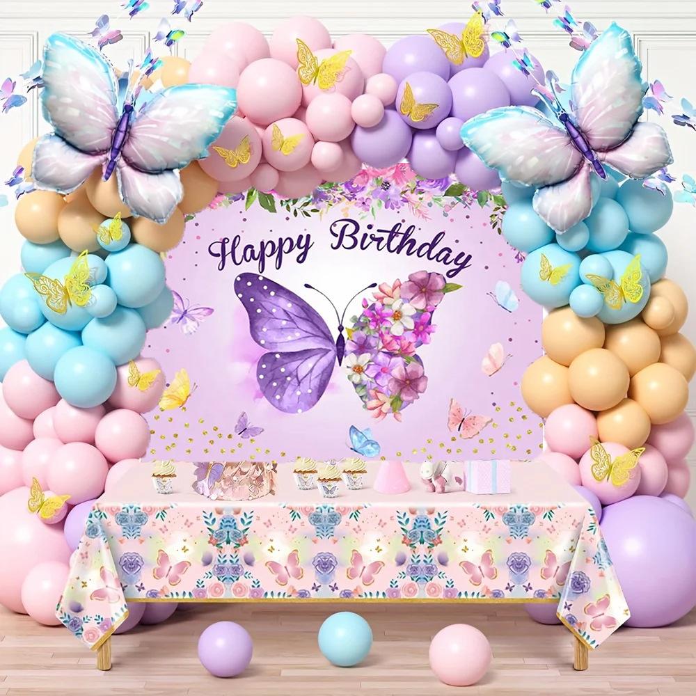 Ensemble Chaîne de Ballons Guirlande Ballons Anniversaire Mariage Fête Toile de Fond Arrangement Décoratif Ballons