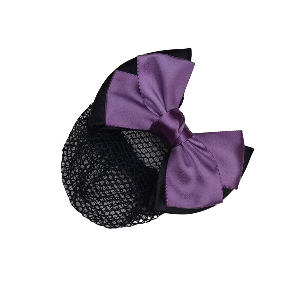 

Невидимый эффект бант сетки для волос для пучка для профессиональных волос пучок крышка бант заколка для волос фиолетовый