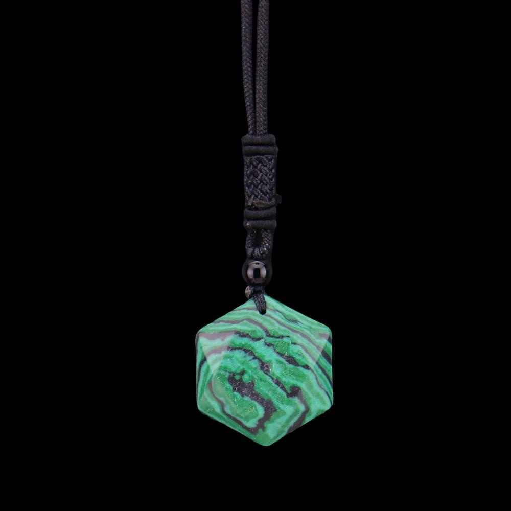 

Obsidian Pendant, Natural Crystal Pendulum Stone, Obsidian Hexagram Necklace, Men S And Women S Sweater Chain N610.