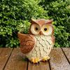 Small Terrace Decor Cute Cartoon Owl Planter, Resin Planter Pot, Decorative Vivid Bird Shape Pot Plant for Succulents, Indoor Garden Balcony