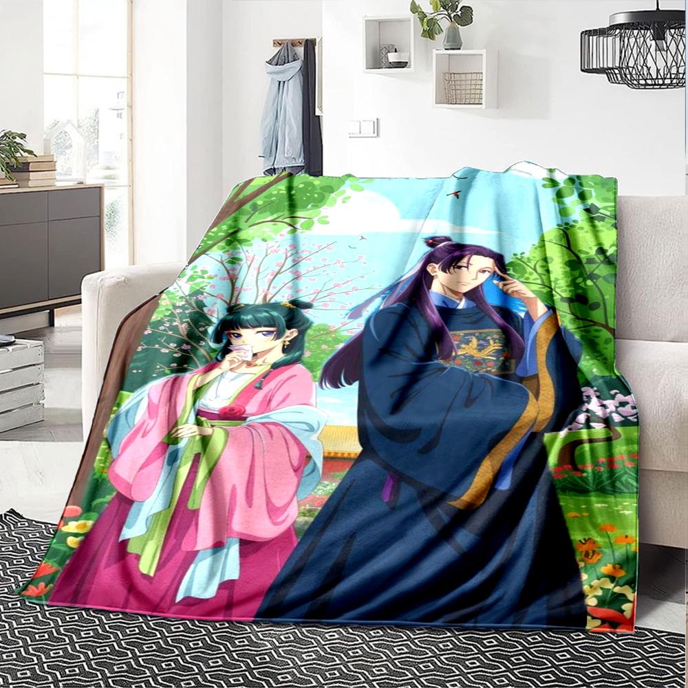Coperta di Flanella con Stampa The Apothecary Diaries Alta Qualità Calda Confortevole Coperta per Tutte le Stagioni Perfetta per Regali Decorazione per la Casa