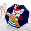 1pc French Bulldog Baguette Automatic Folding Umbrella, Heavy Duty 8 Rib Iron Frame,  Suitable for Travel, Daily Use, Birthday, Decor Gift  98