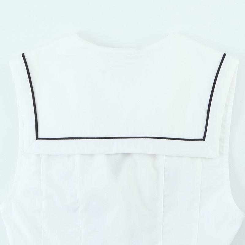 Kaslead New Arrival Women's Clothing Fashion Style Fashion Bowknot Trim Poplin Tops 3152006