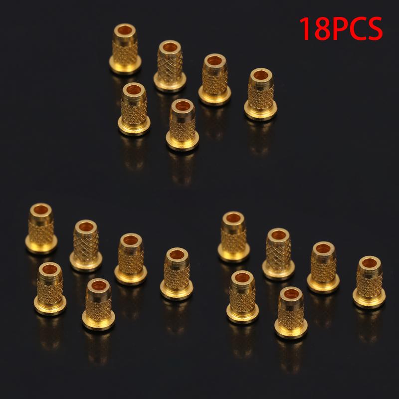 6 Pieces Iron Guitar Through Body String Mounting Ferrules Bushings For Electric Guitar Replacement Parts