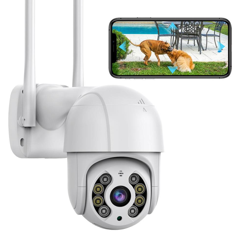 ICSEE 1080P HD WiFi PTZ Utendørskamera med Mobil Fjernovervåking