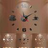 3D Wall Stickers Type Clock DIY Removable Art Decal Sticker Home Living Room Decoration