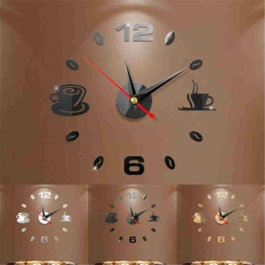 3D Wall Stickers Type Clock DIY Removable Art Decal Sticker Home Living Room Decoration