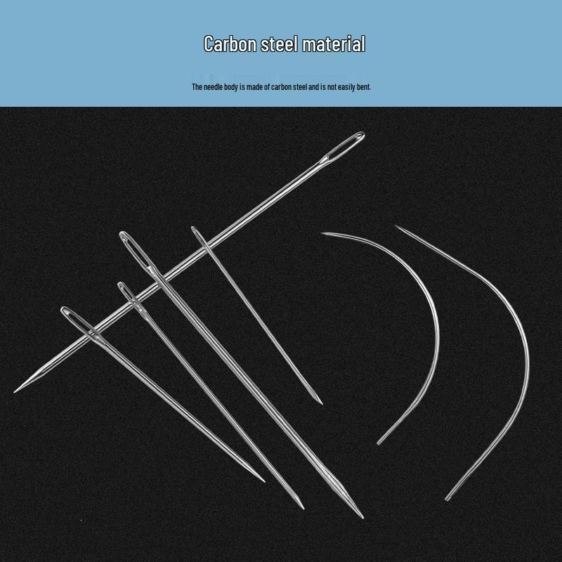 Leather Sewing Needle Set - Curved, Bent, and Upturned Needles for DIY Hand Sewing