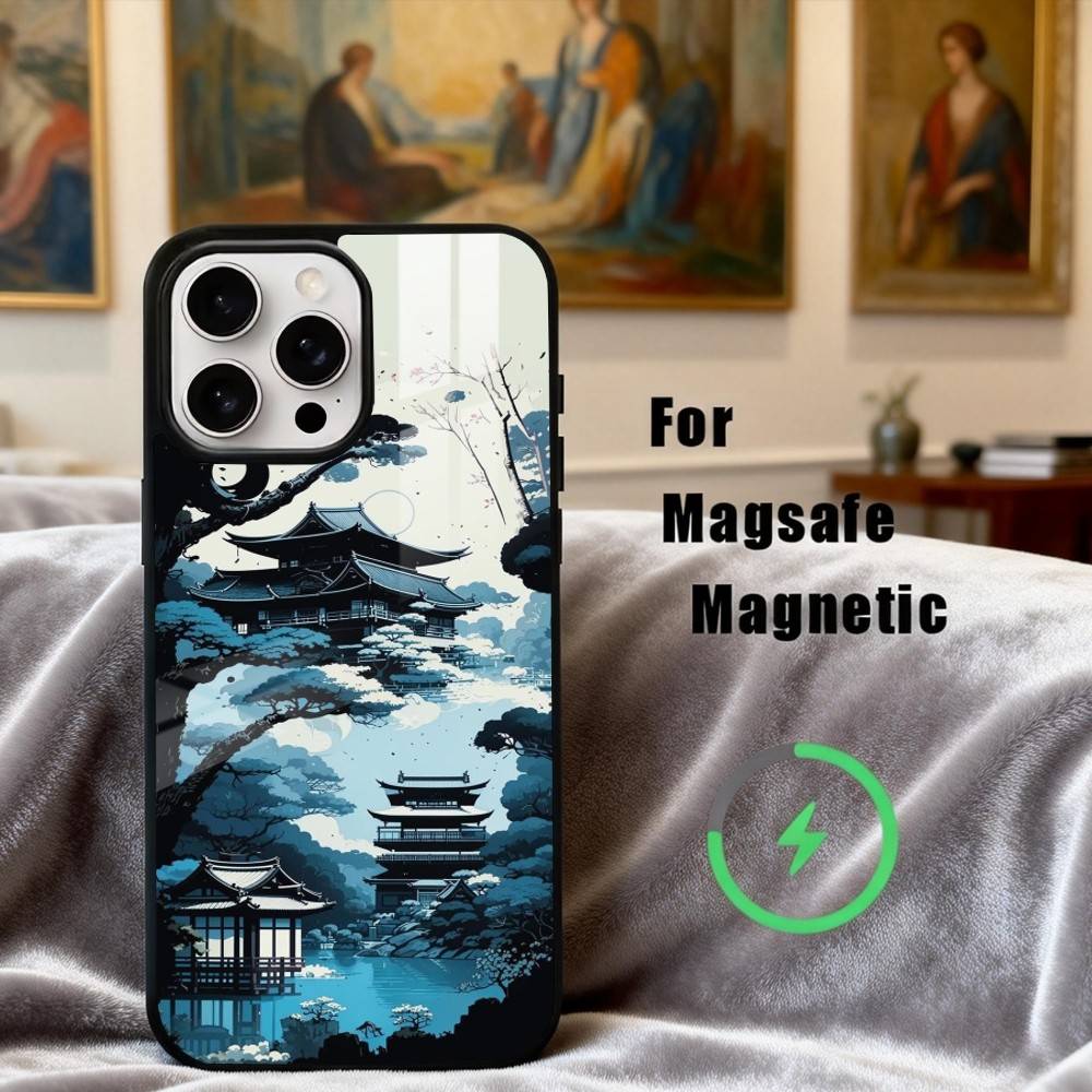 C-Chinesisch-E l-Landschaft-E Handyhülle Für iPhone 17,16,15,14,13,12,Plus,Pro,Max für Magsafe Magnetisches Kabelloses Laden