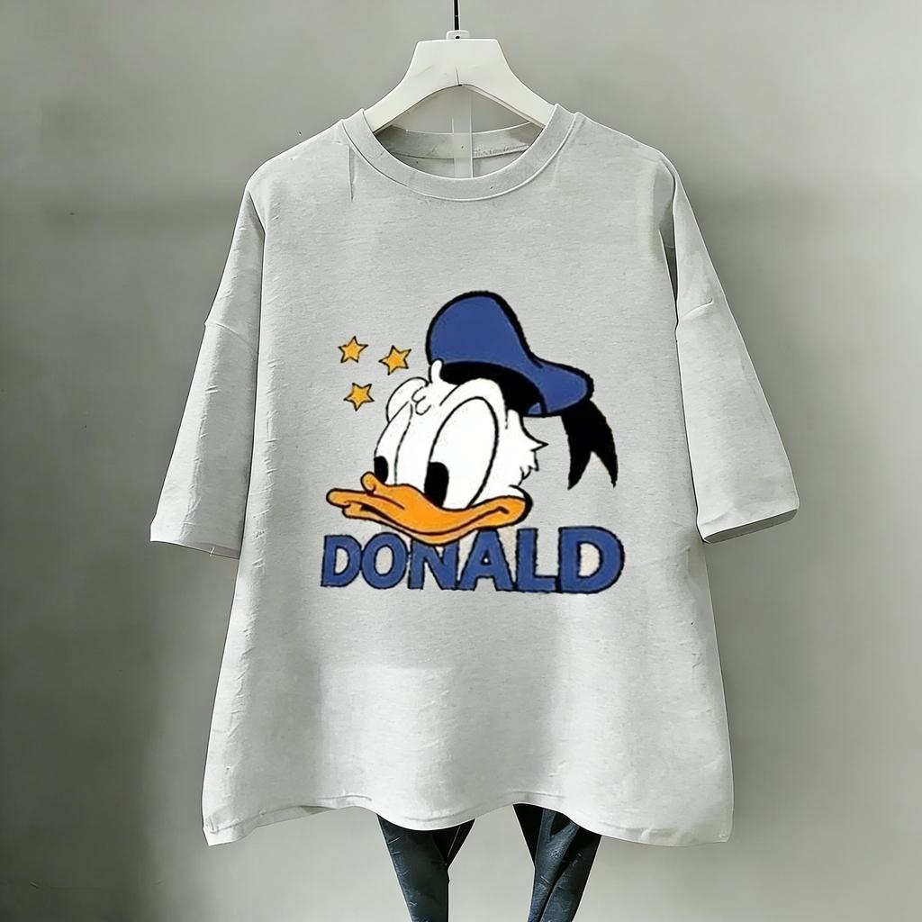 Disney Donald Duck Tričko Dámské Pánské Krátký Rukáv Bavlna 2026 Léto Y2k Vintage Kreslený Grafický Tričko Ležérní Streetwear Vrcholy