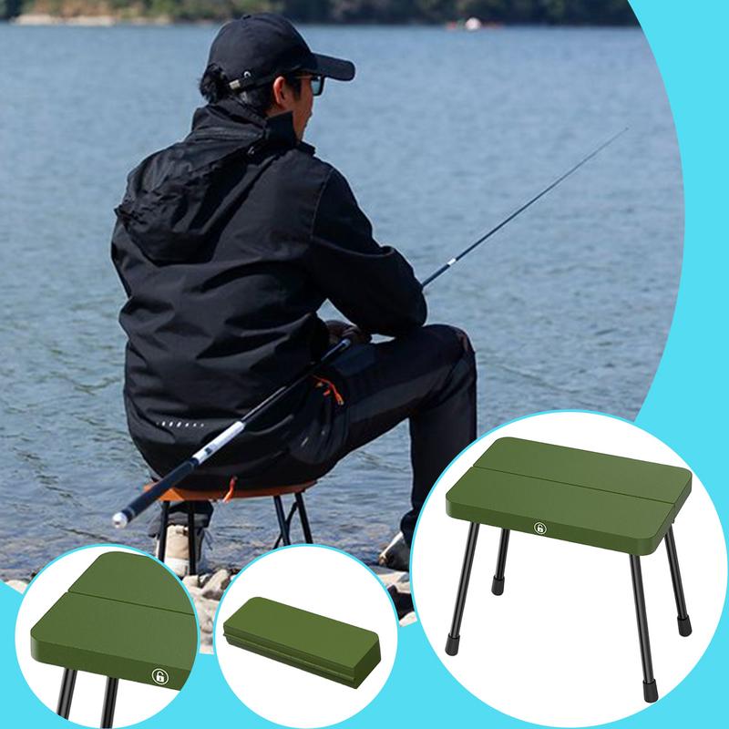 Sedia Portatile da Campeggio Sedia Portatile da Esterno Sgabello Pieghevole Piccolo in Lega di Alluminio per Picnic a Bordo Piscina Giardinaggio all'Aperto