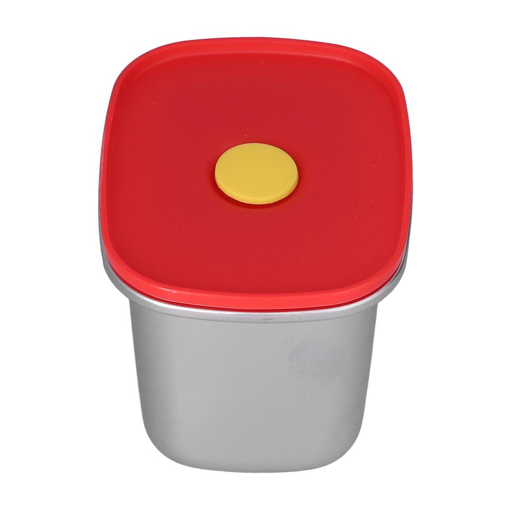 Lunch Box Red Excellent Sealing Easily Clean Environmental Protection Food Storage Containers for Students550ml