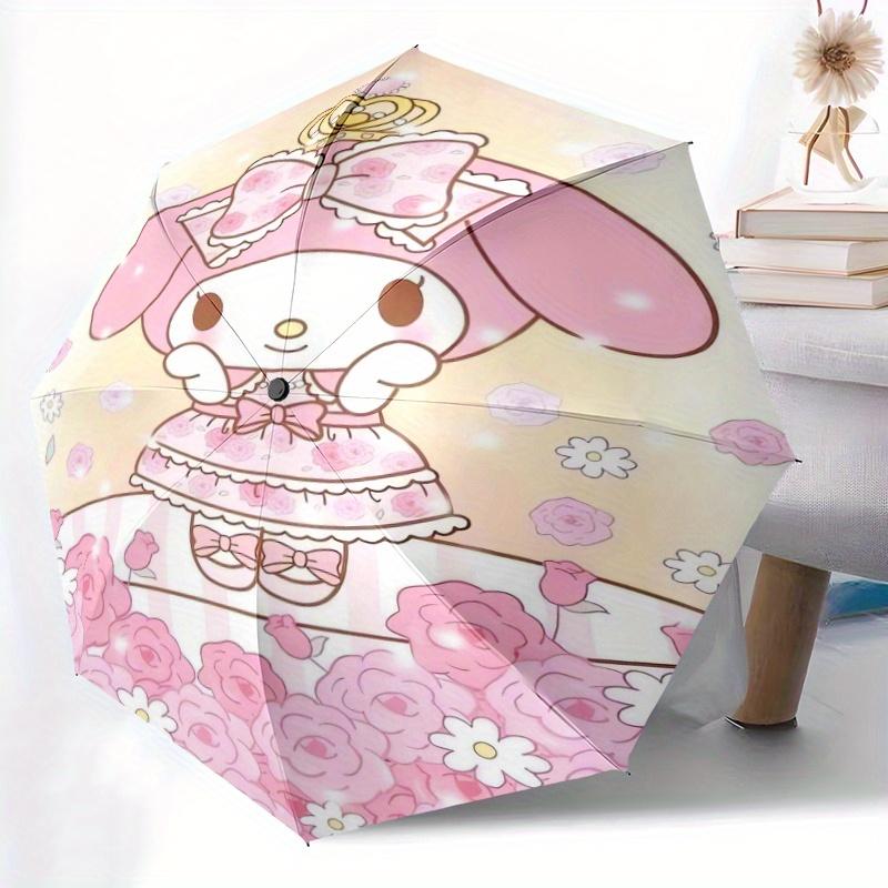 Sweet and Cute My Melody Automatic Opening and Closing Folding - A Good Choice for Gifts, Fashionable and Convenient Umbrella With Cute Cartoon Charac