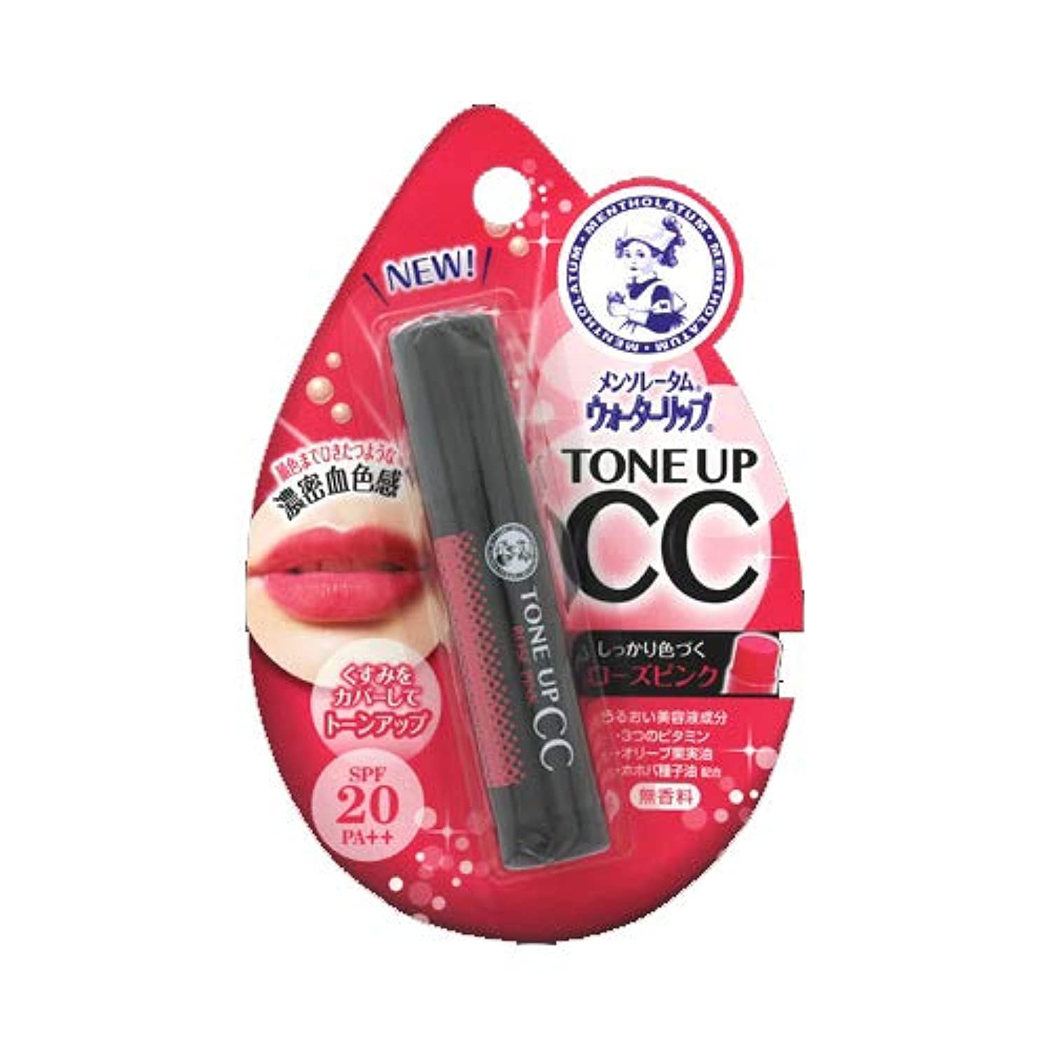 

Rohto Pharmaceutical Water Lip CC Rose Pink 4.5g кремовый