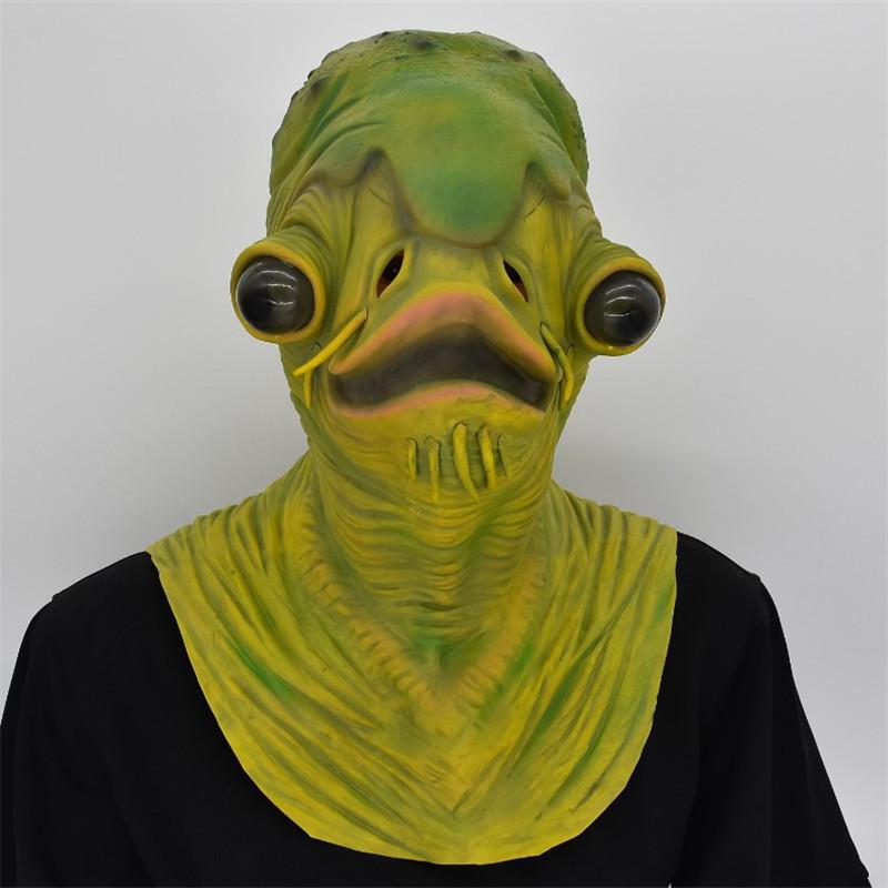Halloween Latex Fish Monster Mask With Gloves For Costume Role Play And Horror Events