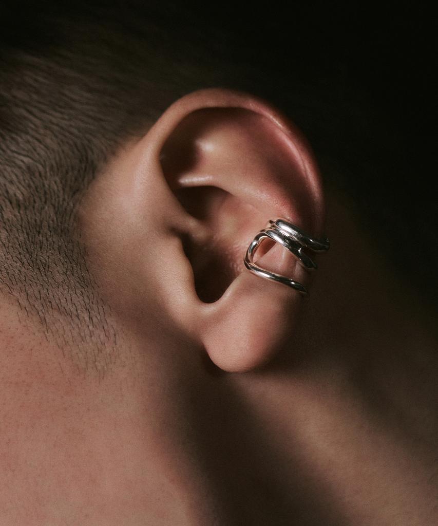 Hustad 244 Stam Earcuff _925 Silver Ear Cuff