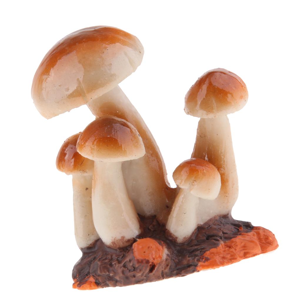 Mushroom Figurine Garden Terrarium Decor