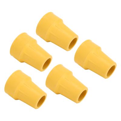 5Pcs Crutch Tips 22mm Tyre Texture Nonslip Safe Wear Resistant Anticorrosion Thick Rubber Cane Tip