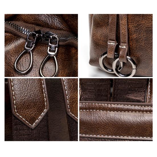 Women's Backpack Purse Multifunctional Retro Shoulder Bag Rucksack with Multiple Pockets