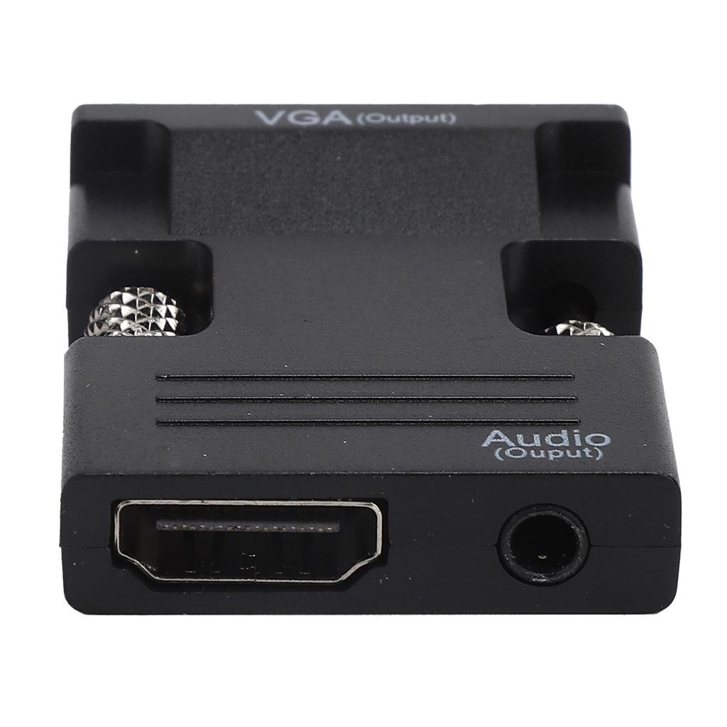 High Definition Multimedia Interface to VGA Converter Female to Male HD o Cable AdapterBlack