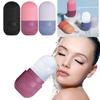 Face Massage Roller Silicone Cube Tray Shape Face Facial Ice Roller Massage Facial Reusable Ice Face Roller Skincare Tool