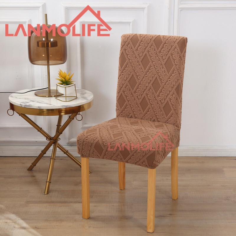 Nordic Thick Jacquard Chair Cover All Inclusive Four Seasons Universal Dustproof Dining Chair Cover Home Elastic Chair Cover