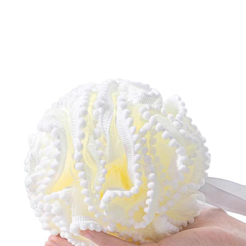 High-End, Durable and Soft Exfoliating Bath Ball for Men and Women – Large Size for Luxurious Bubbles