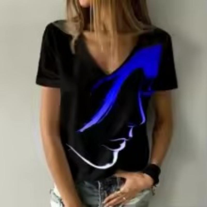 3D Printed Women's Short-sleeve T-shirt, Plus-size Women's Clothing, Fashionable and Versatile, Casual, Everyday Wear