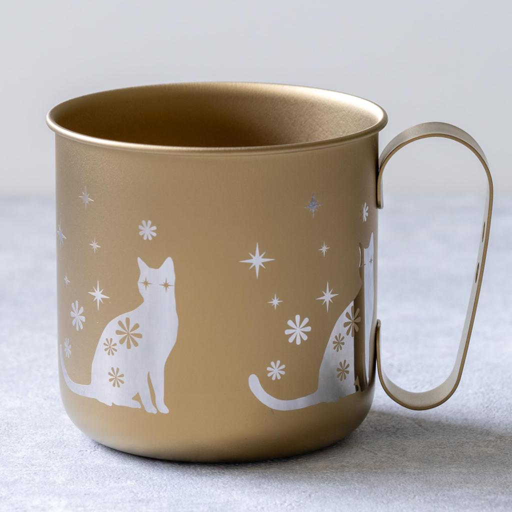 HORIE Pure Titanium Design Animal Kids Mug, Design, Outdoor, Gift, Lightweight, Rust-Resistant (TMA-211A)