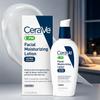 CeraVe Loción Hidratante Facial de Noche con Ácido Hialurónico y Niacinamida, Ultraligera, Sin Aceite, 3 Onzas