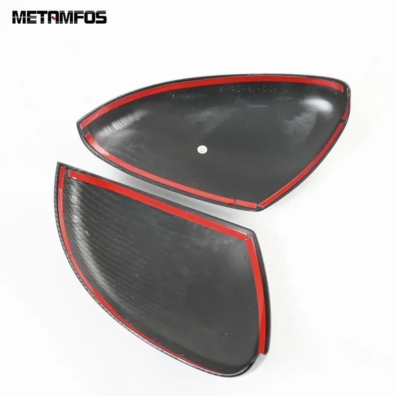 For Honda Fit Jazz     2024 2025 Carbon Fiber Rear View Side Door Mirror Cover Trim Protector Car Accessories