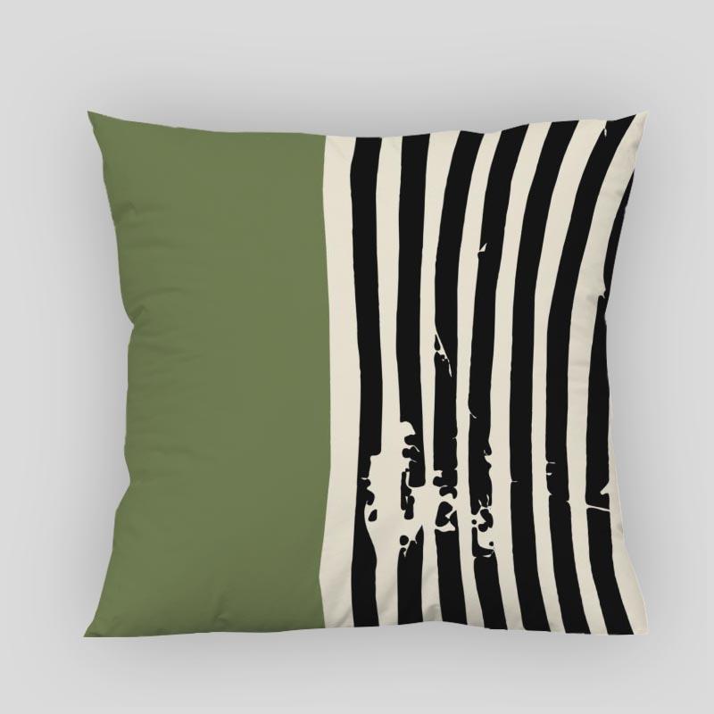 New Custom Modern Green Style Pillowcases Printed Square Pillowcase Home Decorative Zipper Pillow Cover 35X35Cm40X40Cm(One Side)