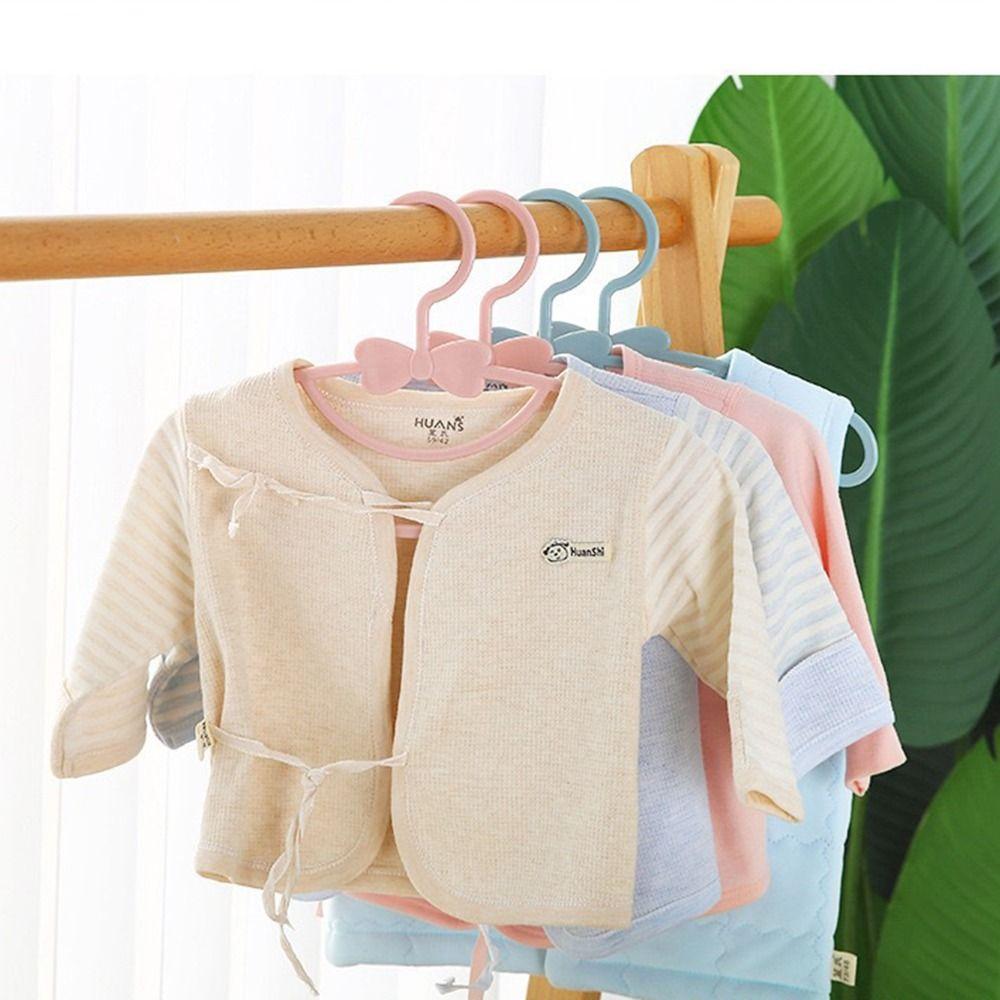 30Pcs Cute Bowknot Baby Clothes Racks Portable Closet Organizer Kids Clothing Hangers  0-10 Years